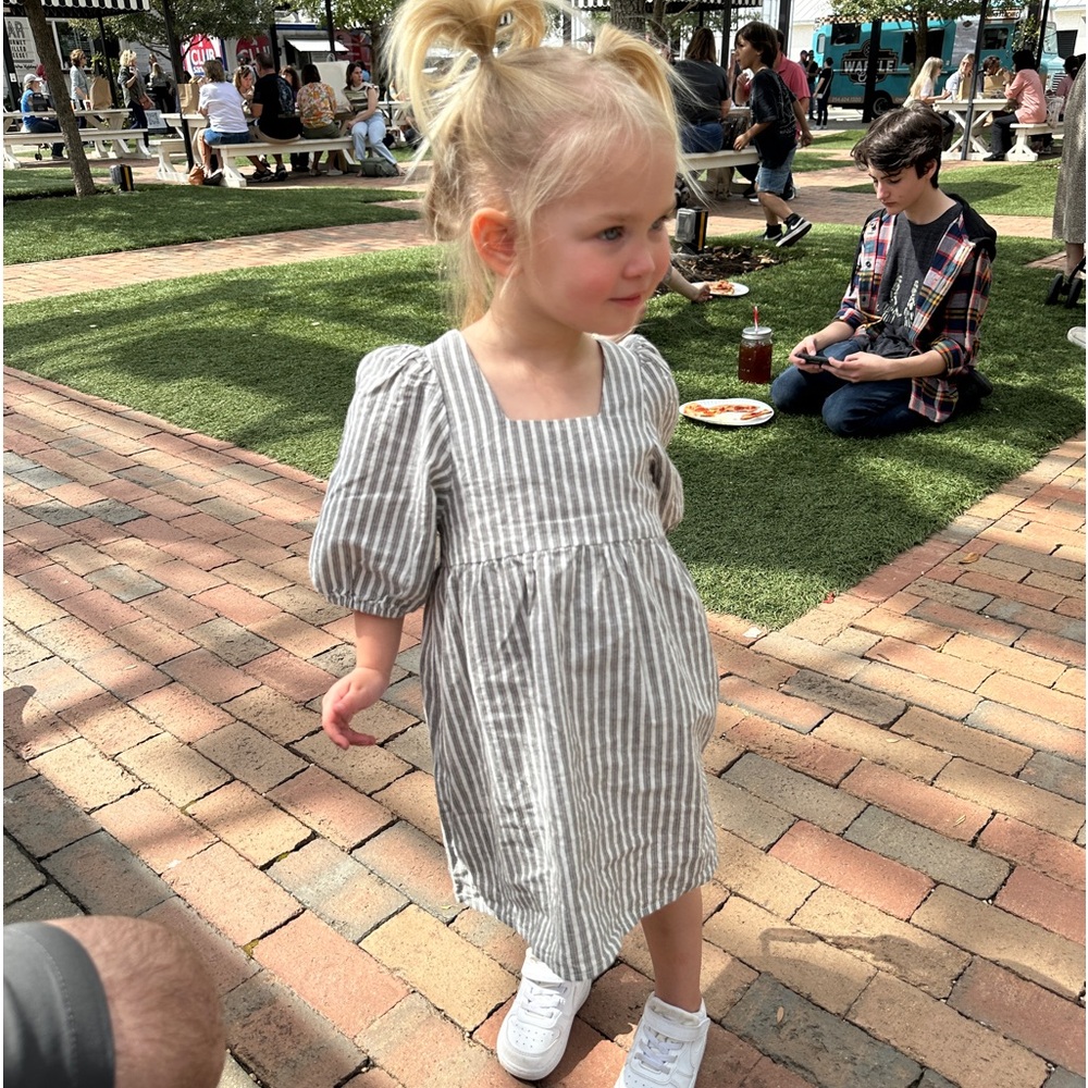Rylee and Cru striped dress